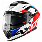 AXOR AGERA RUSH GLOSS WHITE BLUE RED HELMET