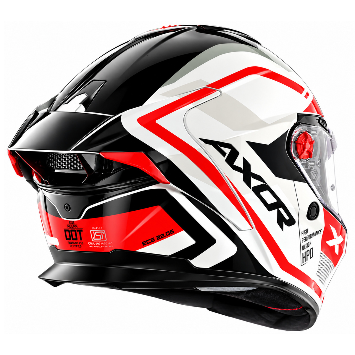 AXOR AGERA STARRY GLOSS WHITE RED HELMET