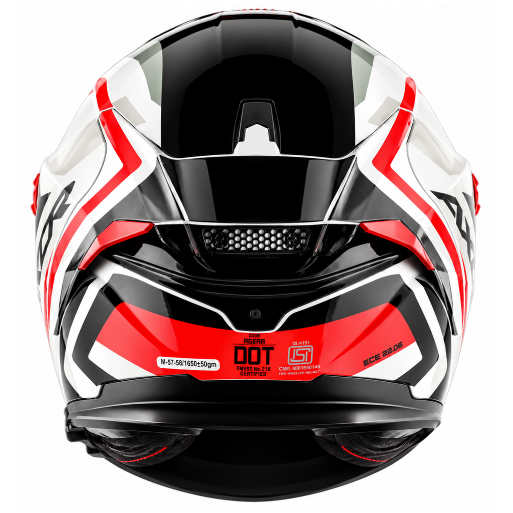 AXOR AGERA STARRY GLOSS WHITE RED HELMET