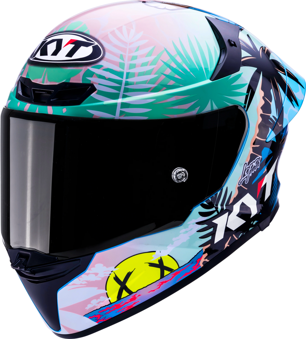 KYT TT Revo Riccardo Rossi BCN Gloss Helmet