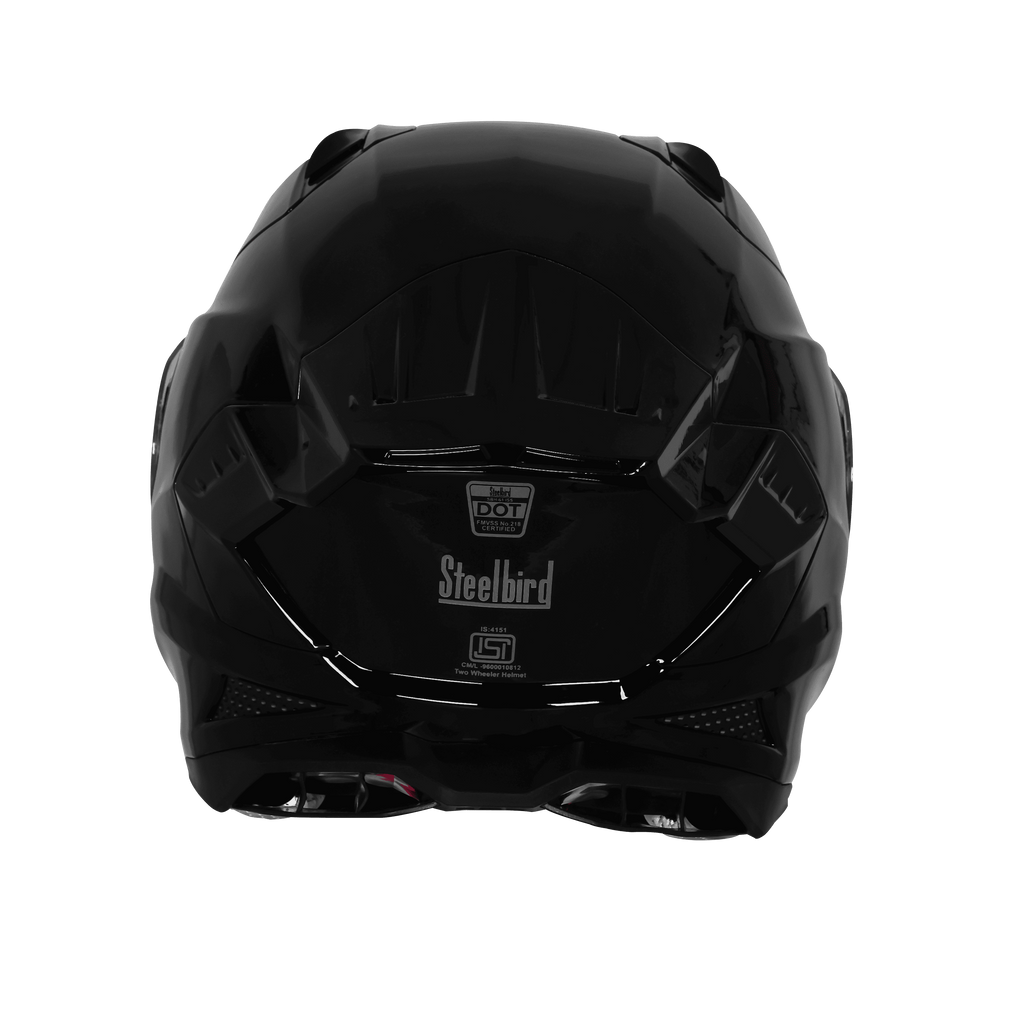 STEELBIRD SXE TPE EDITION GLOSS BLACK   - SBH 61