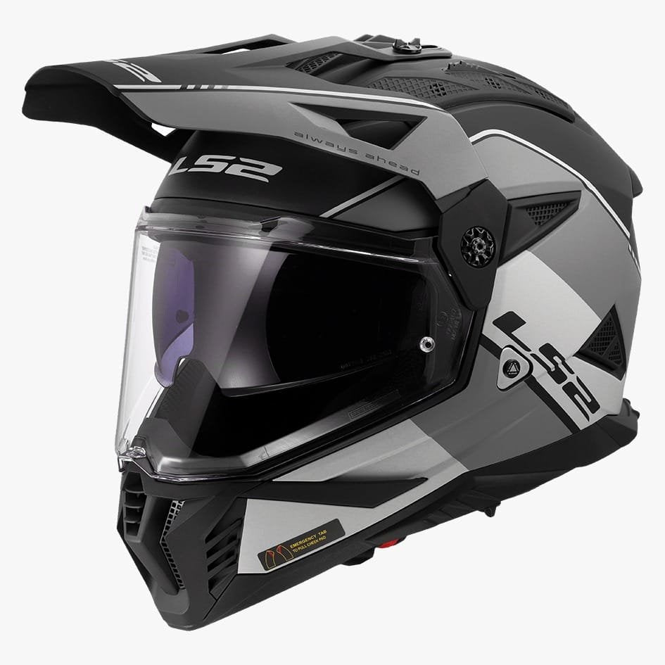 LS2 MX436 PIONEER II RALLY - MATT BLACK GREY