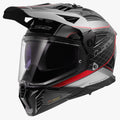 LS2 MX436 PIONEER II 100 MERIDIAN - GLOSS BLACK RED