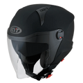 KYT D City Plain matt black Open Face Helmet
