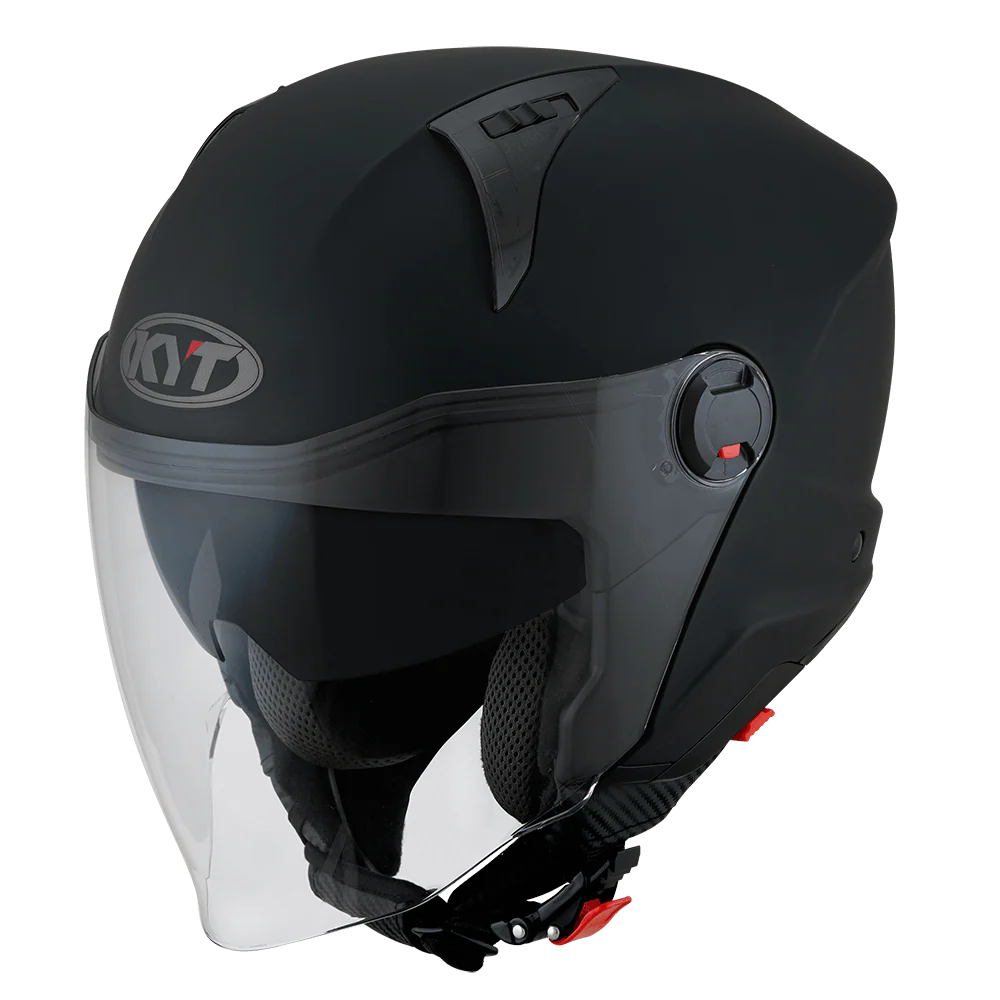 KYT D City Plain matt black Open Face Helmet