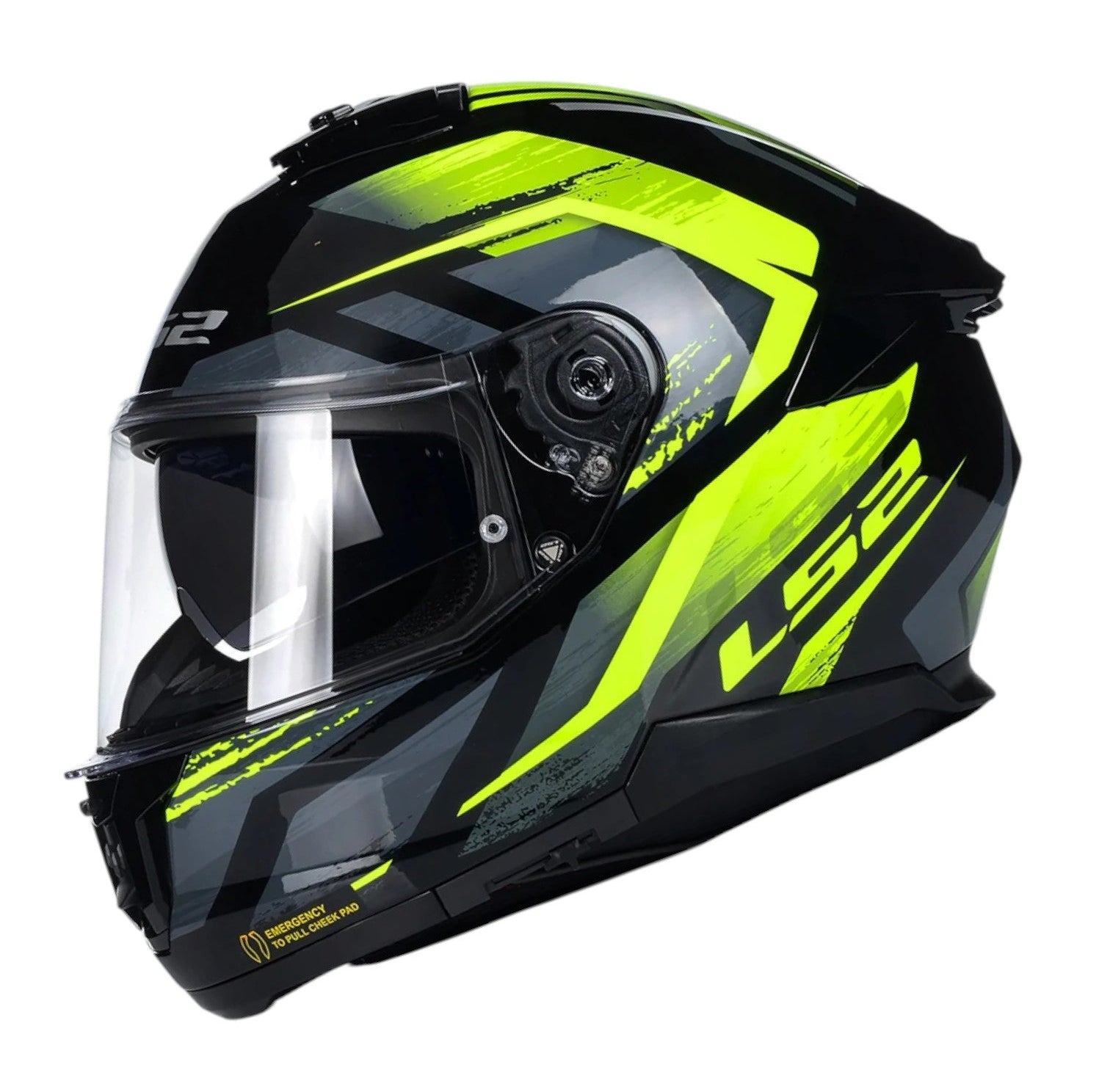 LS2 FF320 STREAM ll FURY HELMET- BLACK NEON – Arihant Helmets