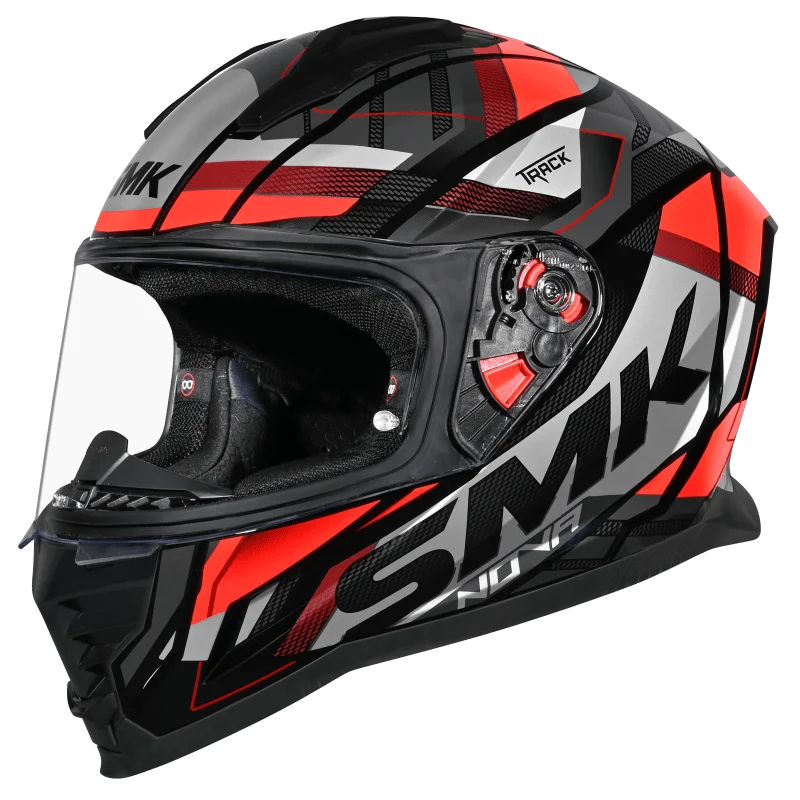 SMK NOVA TRACK GL263 - GLOSS BLACK FLUROCENT RED