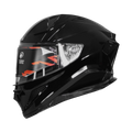 STEELBIRD SBH 25 SHARP GLOSS BLACK DUAL VISOR HELMET