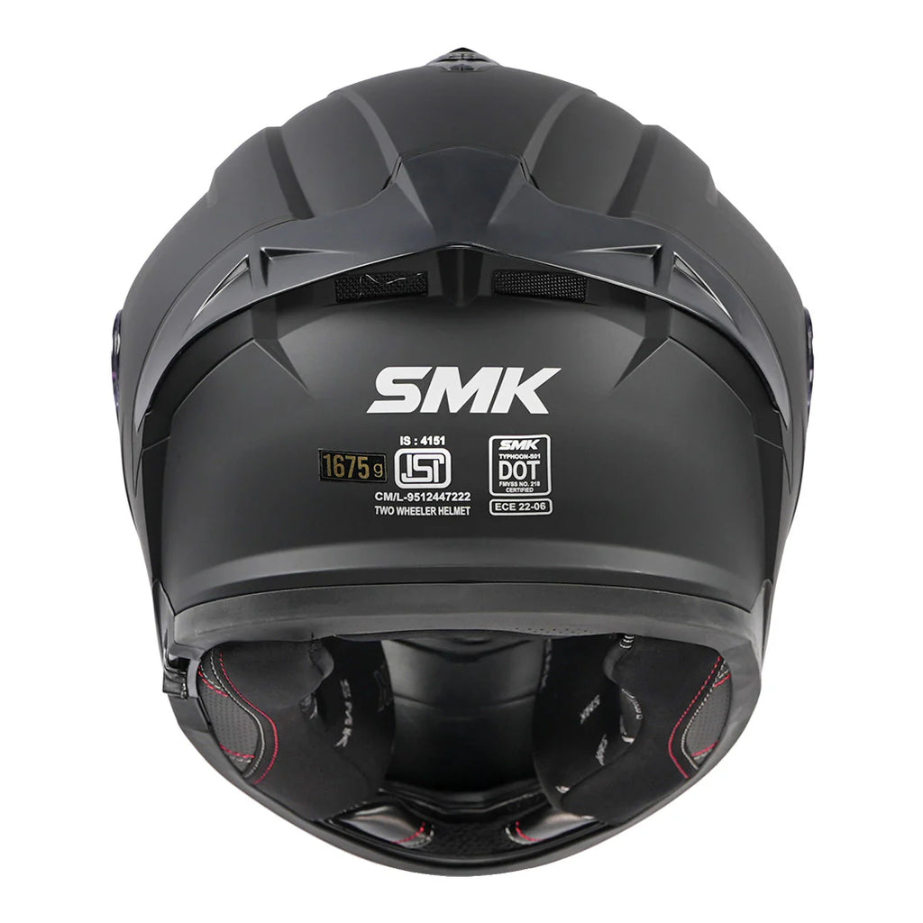 SMKTyphoonSolidMattBlackHelmet4