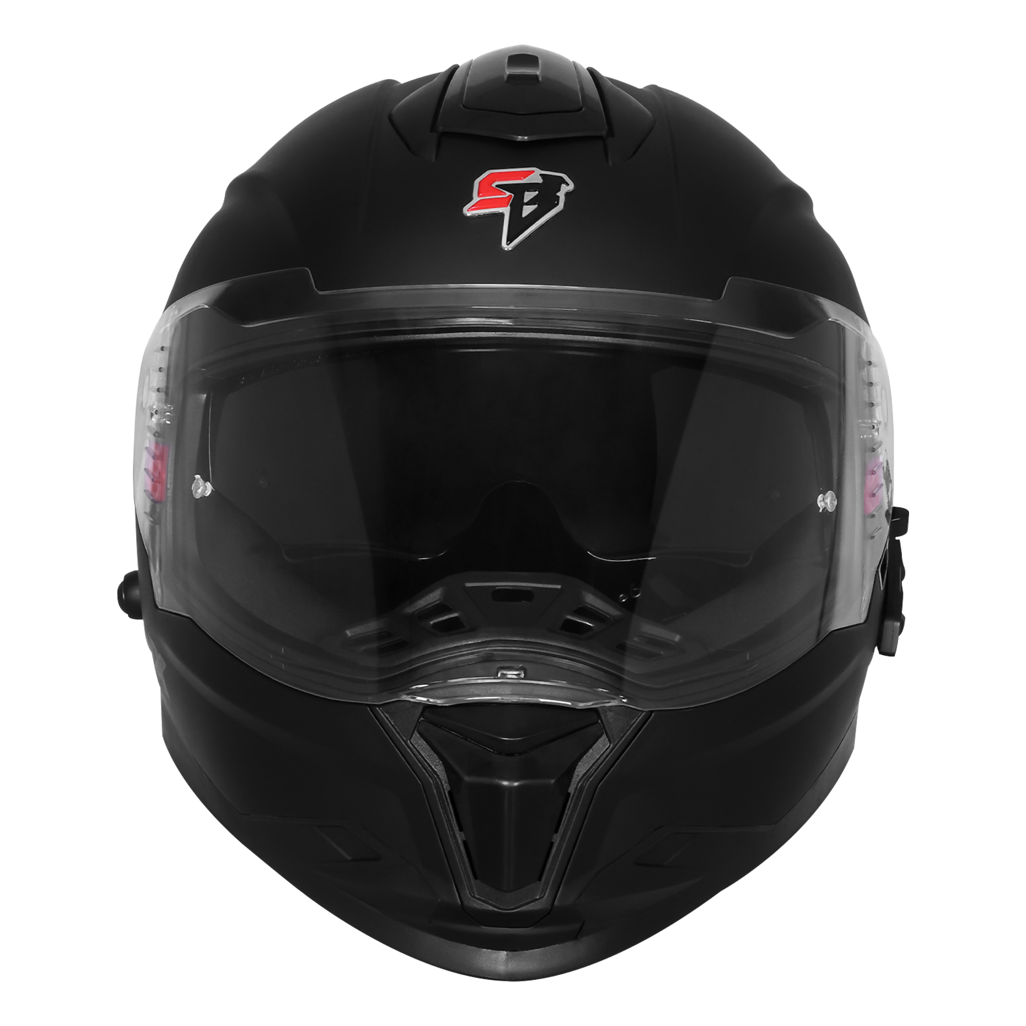 STEELBIRD FIGHTER BASS X BLUETOOTH HELMET - GLOSS BLACK