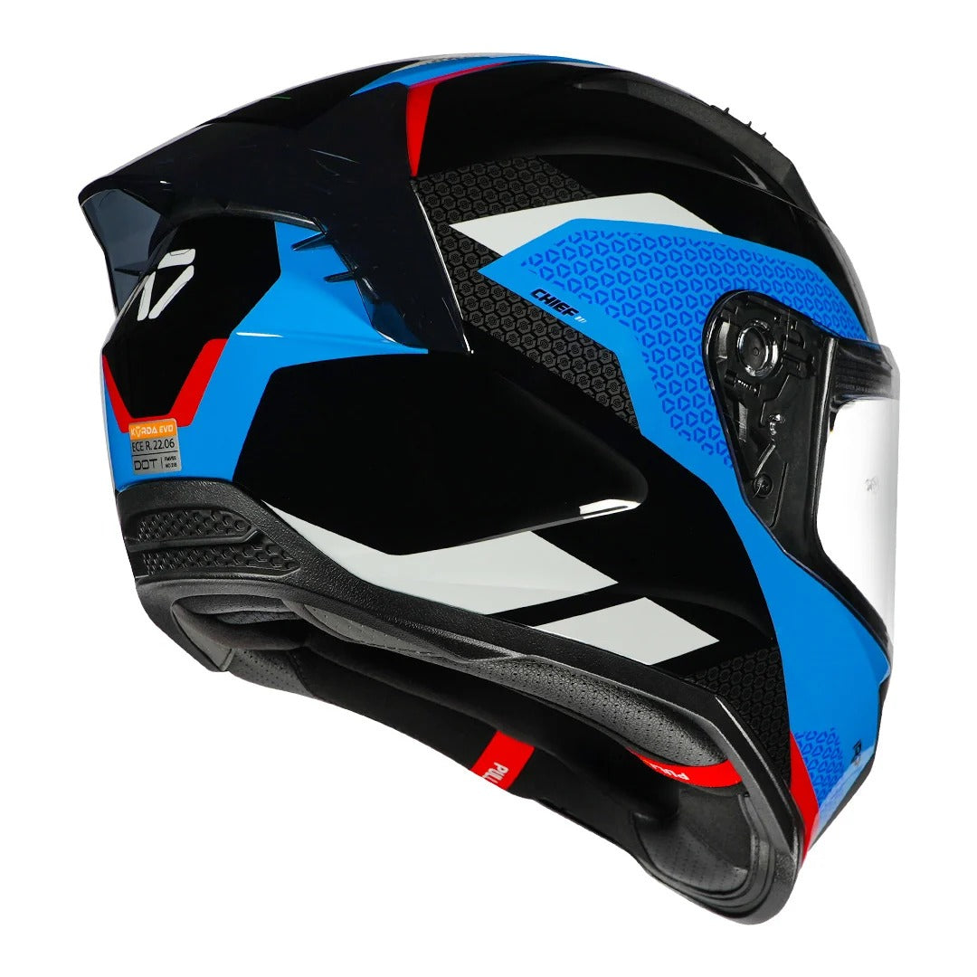 Korda Evo Chief Gloss Black Blue helmet