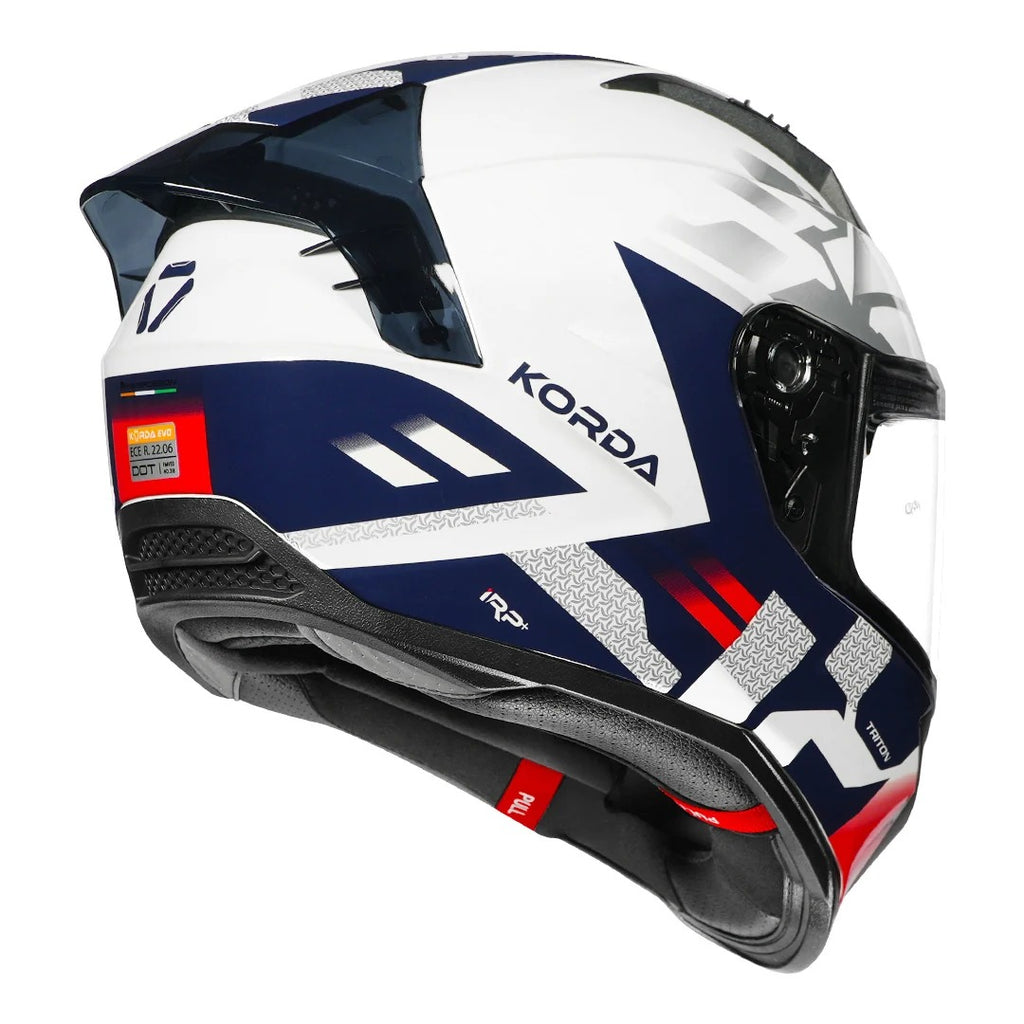 Korda Evo Triton Gloss White red helmet