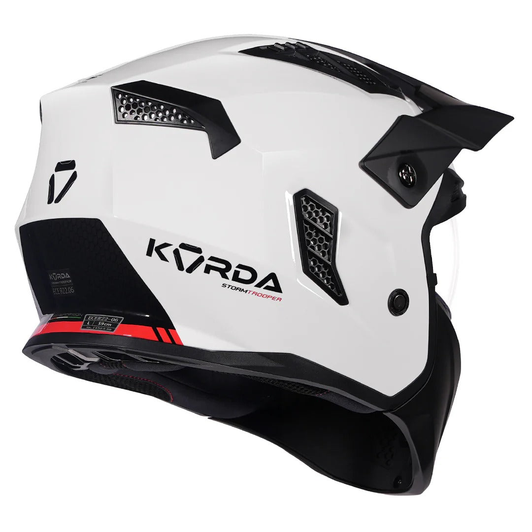 Korda StormTrooper Gloss White Helmet