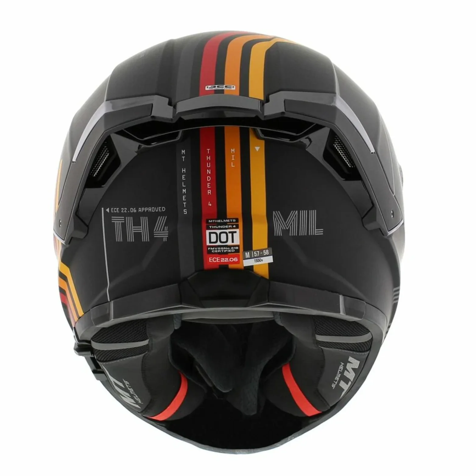 MT Thunder 4 SV MIL A11  Gloss Black Helmet