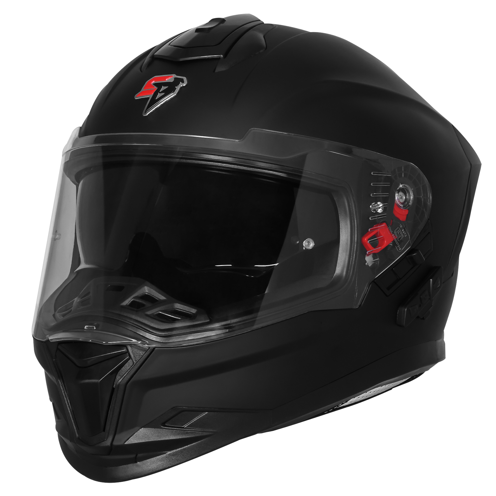 STEELBIRD FIGHTER BASS X BLUETOOTH HELMET - GLOSS BLACK