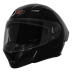 STEELBIRD SBA 11 TORNADO GLOSS BLACK HELMET