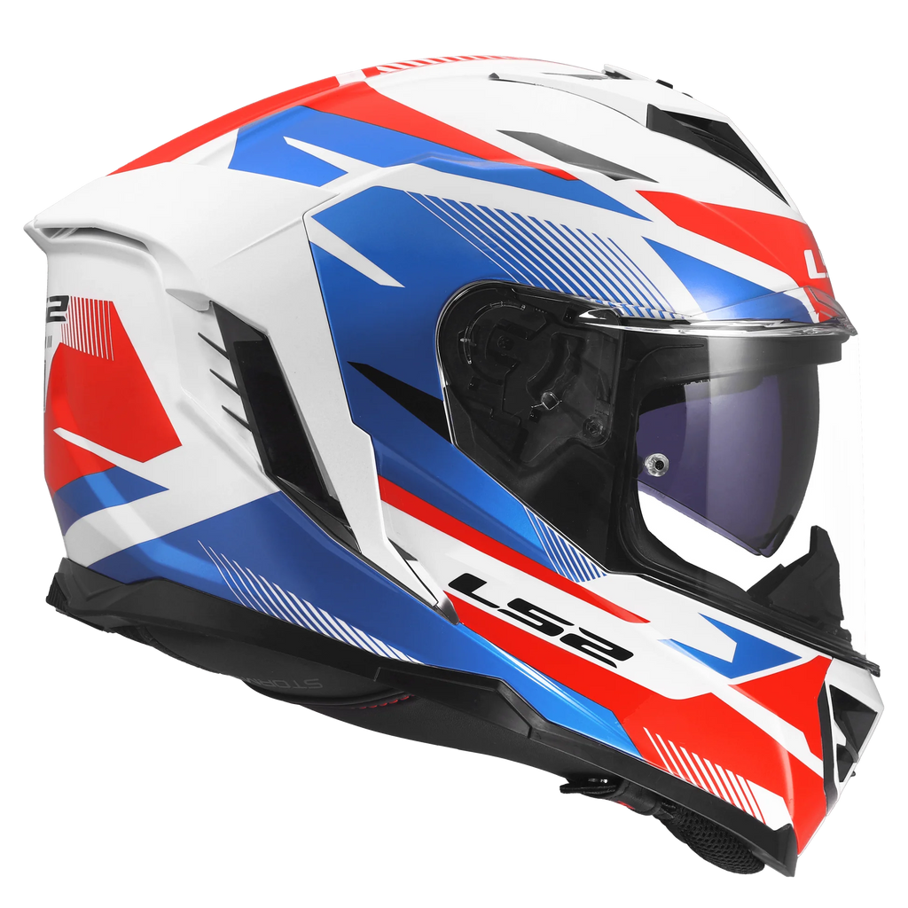 LS2 FF818 STORM III KOMAI WHITE BLUE RED