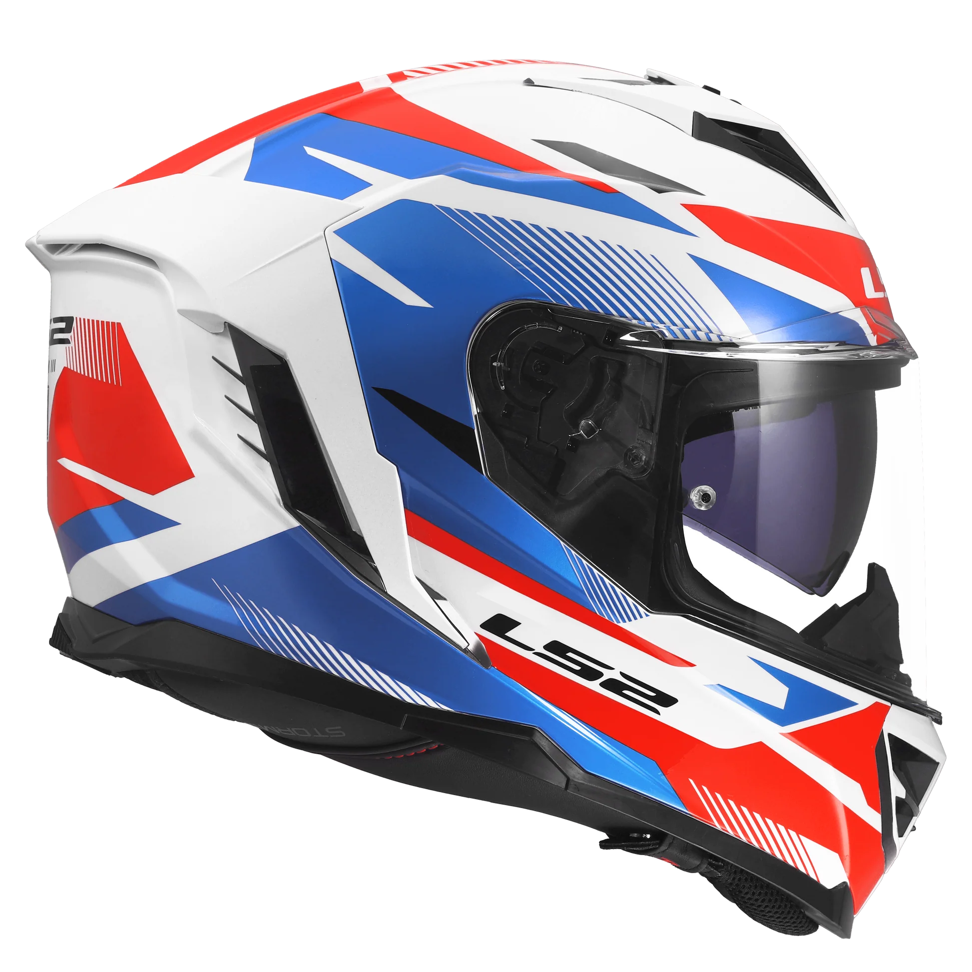 LS2 FF818 STORM III KOMAI WHITE BLUE RED