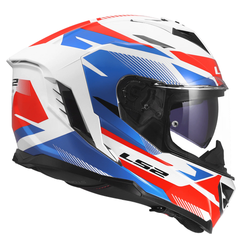 LS2 FF818 STORM III KOMAI WHITE BLUE RED