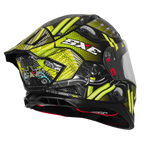 STEELBIRD SXE TPE EDITION ST1 GLOSS BLACK NEON  - SBH 61