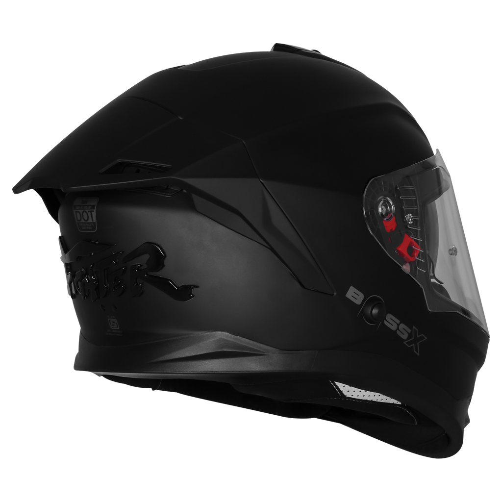 STEELBIRD FIGHTER BASS X BLUETOOTH HELMET - GLOSS BLACK