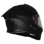 STEELBIRD FIGHTER BASS X BLUETOOTH HELMET - GLOSS BLACK