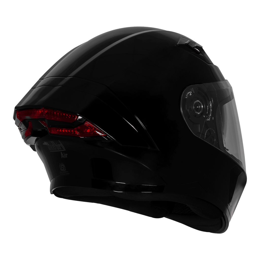 STEELBIRD SBA 11 TORNADO GLOSS BLACK HELMET
