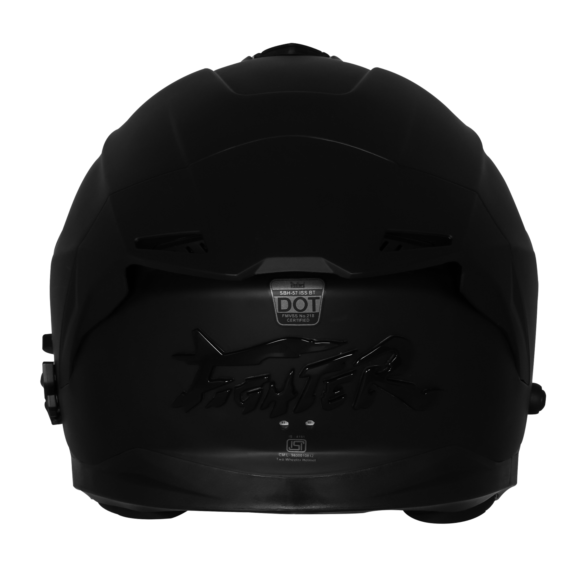 STEELBIRD FIGHTER BASS X BLUETOOTH HELMET - GLOSS BLACK