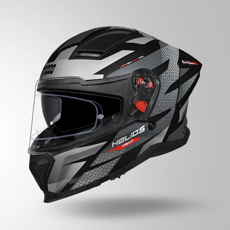 STUDDS HELIOS D2 CIRCUIT -MATT BLACK GREY