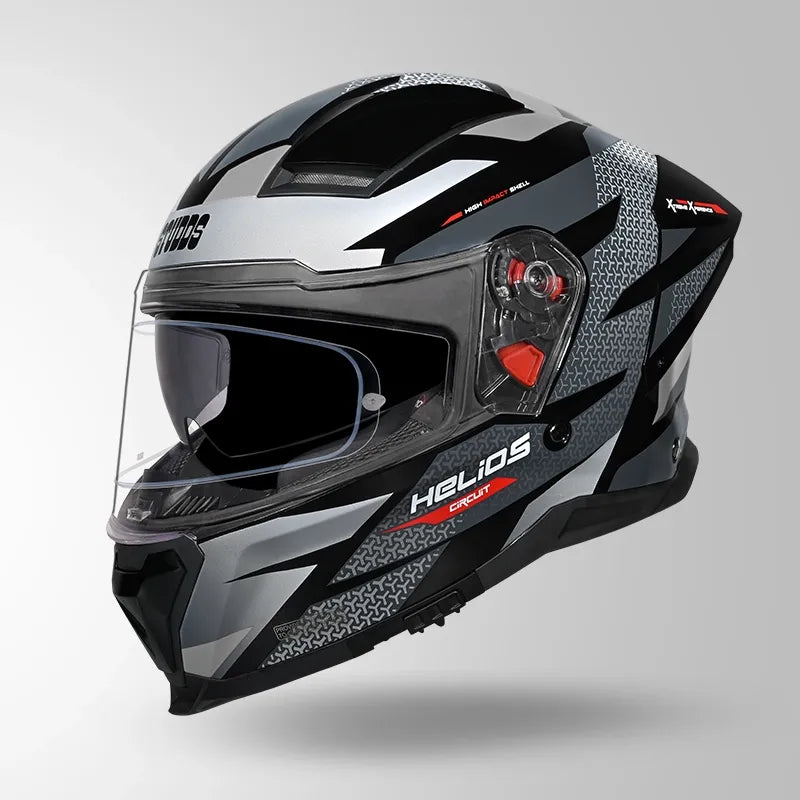 STUDDS HELIOS D2 CIRCUIT - GLOSS BLACK GREY