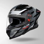 STUDDS HELIOS D2 CIRCUIT - GLOSS BLACK GREY