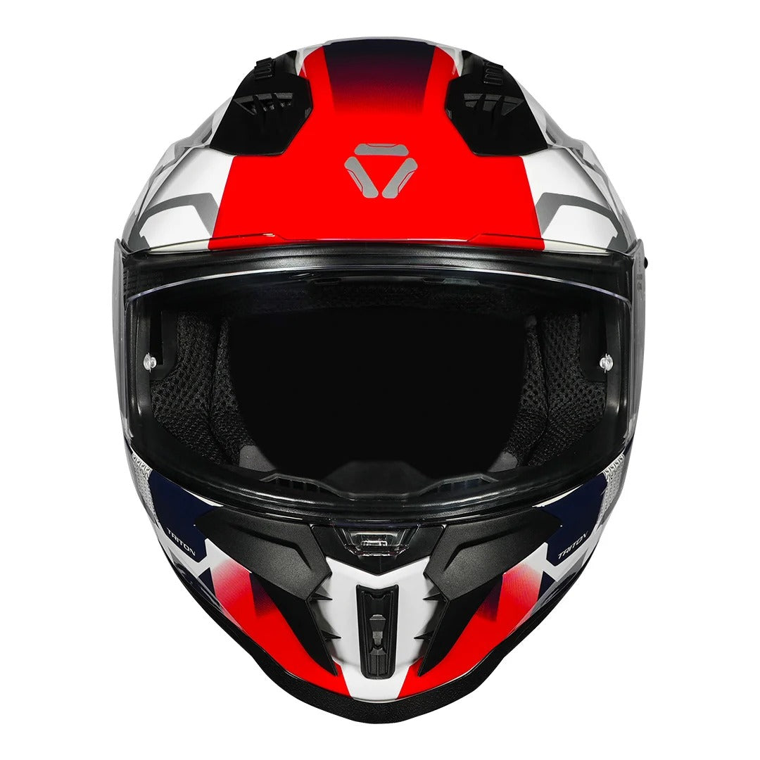 Korda Evo Triton Gloss White red helmet