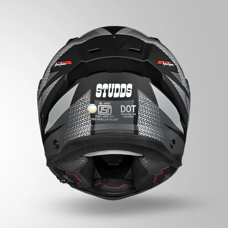 STUDDS HELIOS D2 CIRCUIT -MATT BLACK GREY