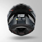 STUDDS HELIOS D2 CIRCUIT - GLOSS BLACK GREY
