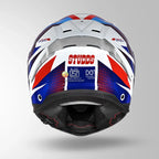 STUDDS HELIOS D2 CIRCUIT - GLOSS WHITE BLUE