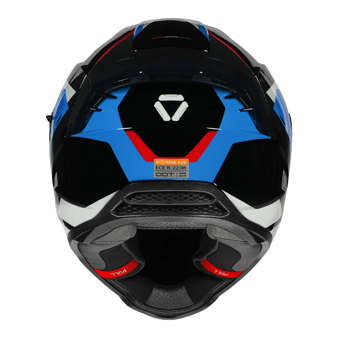Korda Evo Chief Gloss Black Blue helmet