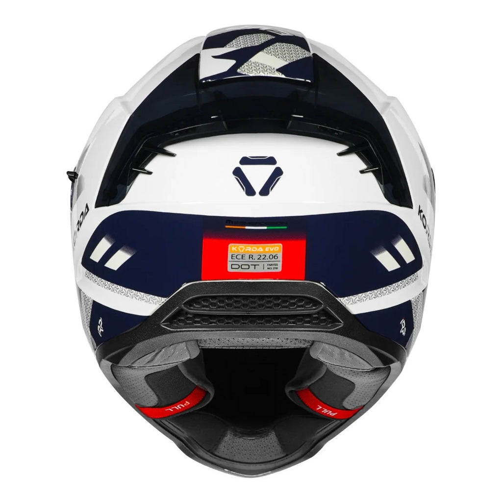 Korda Evo Triton Gloss White red helmet