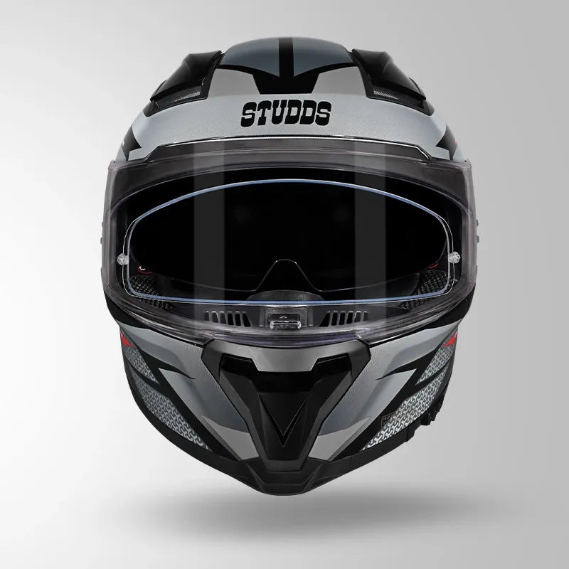 STUDDS HELIOS D2 CIRCUIT - GLOSS BLACK GREY