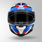 STUDDS HELIOS D2 CIRCUIT - GLOSS WHITE BLUE