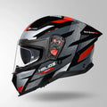 STUDDS HELIOS D2 CIRCUIT - GLOSS BLACK RED