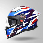 STUDDS HELIOS D2 CIRCUIT - GLOSS WHITE BLUE