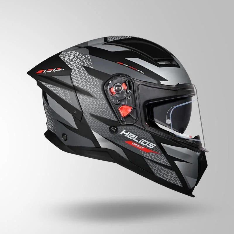 STUDDS HELIOS D2 CIRCUIT -MATT BLACK GREY