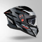STUDDS HELIOS D2 CIRCUIT - GLOSS BLACK GREY