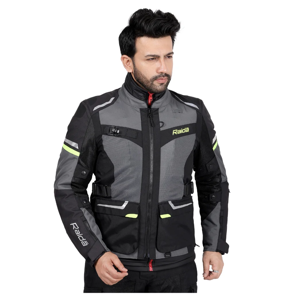 Raida Rover 2 Jacket - Grey-Hiviz – Arihant Helmets