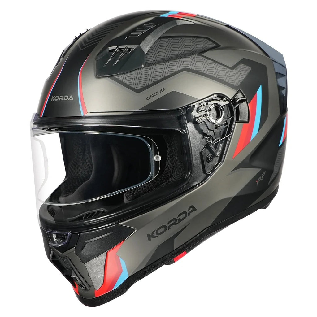 Korda Evo Orcus Matt Grey Red Blue helmet