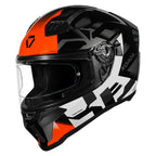 Korda Evo Triton Gloss White orange helmet