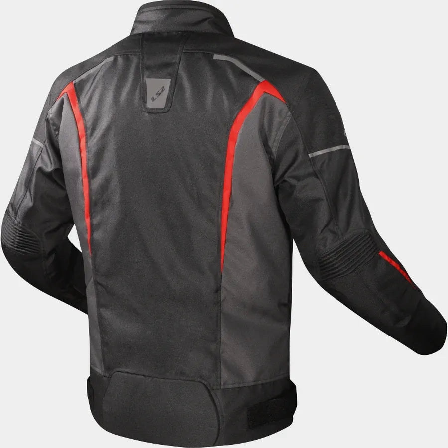 LS2 SEPANG RIDING JACKET - BLACK RED
