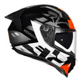 Korda Evo Triton Gloss White orange helmet
