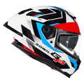 Korda Sonic GP Flash Helmet - Gloss White Blue Red