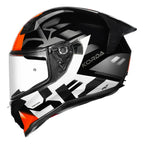 Korda Evo Triton Gloss White orange helmet